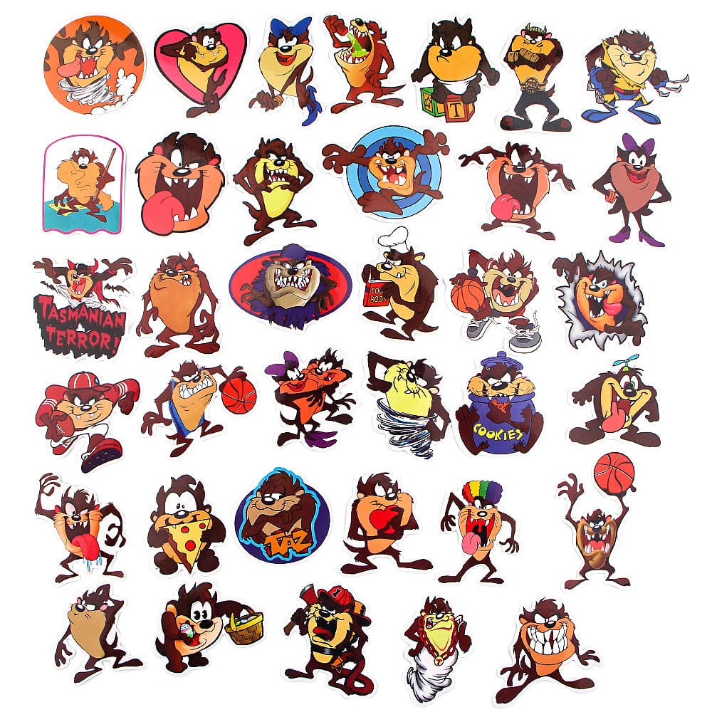 Stickers Taz <br> (Pack de 32) Pack de Stickers Tresor Otaku