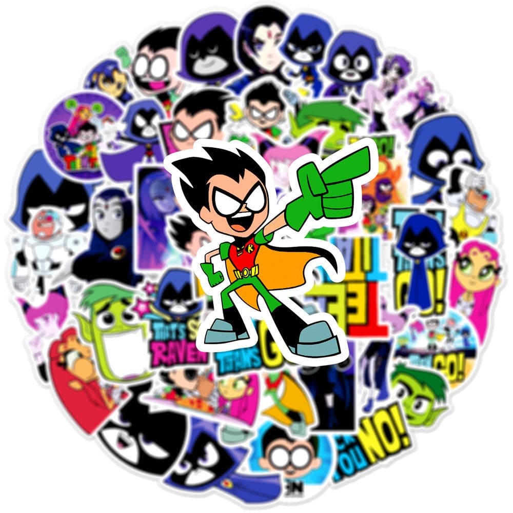 Stickers Teen Titans Pack de Stickers Tresor Otaku