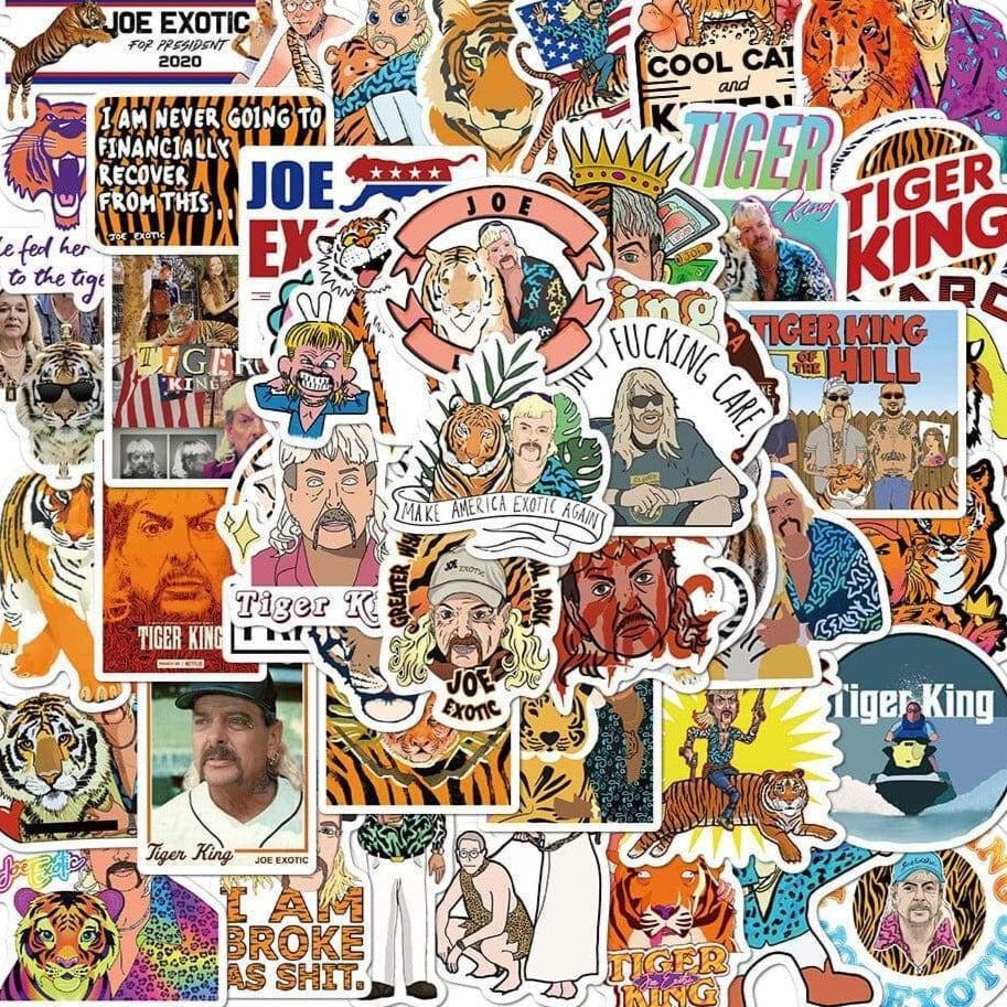 Stickers Tiger King Pack de Stickers Tresor Otaku