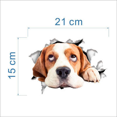 Stickers Toilette Rigolo Chien Tresor Otaku