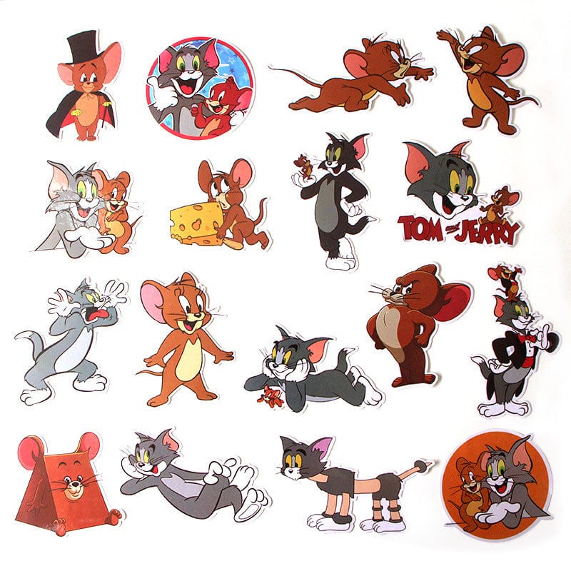 Stickers Tom & Jerry <br> (Pack de 17) Pack de Stickers Tresor Otaku