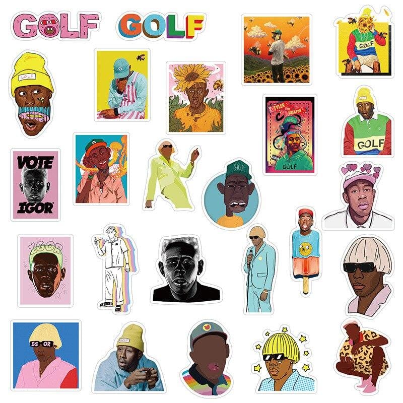 Stickers Tyler The Creator Pack de Stickers Tresor Otaku