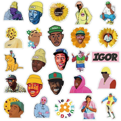 Stickers Tyler The Creator Pack de Stickers Tresor Otaku