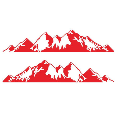 Stickers Van Latéral Montagnes