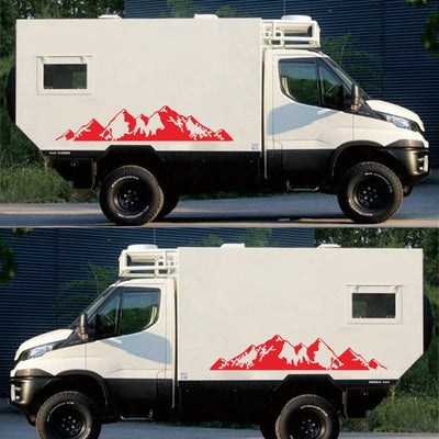Stickers Van Latéral Montagnes