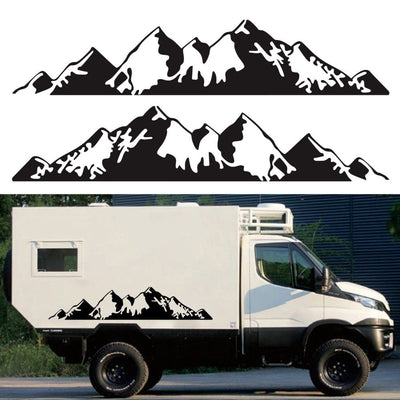Stickers Van Latéral Montagnes