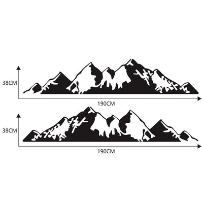 Stickers Van Latéral Montagnes
