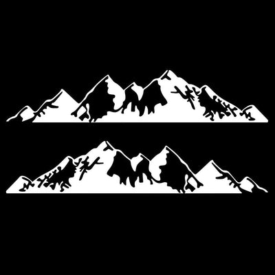 Stickers Van Latéral Montagnes