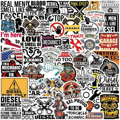Stickers Vintage<br> Garage (50 pcs) Stickers Vintage Tresor Otaku