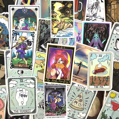 Stickers Vintage<br> Tarot (60 pcs) Stickers Vintage Tresor Otaku