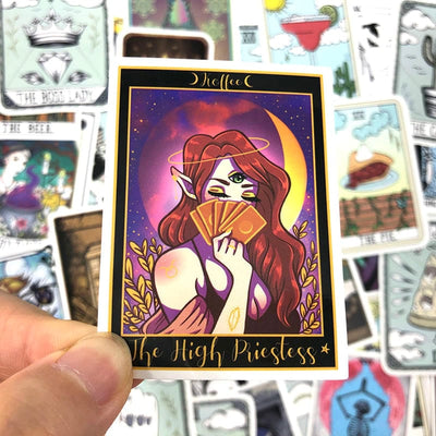 Stickers Vintage<br> Tarot (60 pcs) Stickers Vintage Tresor Otaku