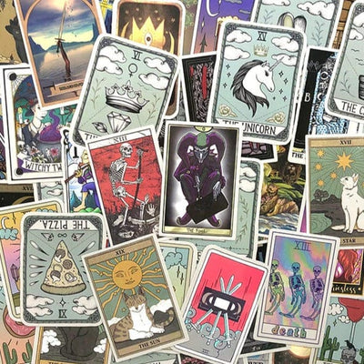 Stickers Vintage<br> Tarot (60 pcs) Stickers Vintage Tresor Otaku