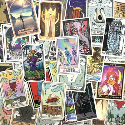 Stickers Vintage<br> Tarot (60 pcs) Stickers Vintage Tresor Otaku