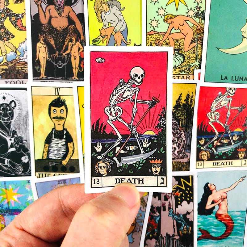 Stickers Vintage<br> Tarot Mat (60 pcs) Stickers Vintage Tresor Otaku