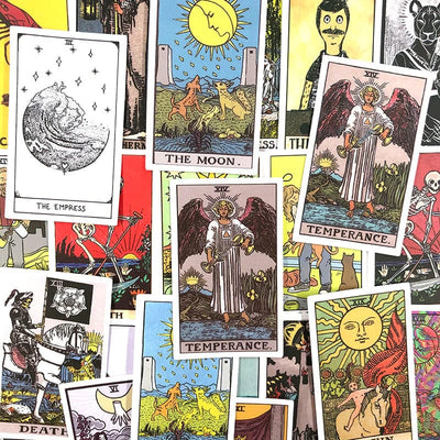 Stickers Vintage<br> Tarot Mat (60 pcs) Stickers Vintage Tresor Otaku
