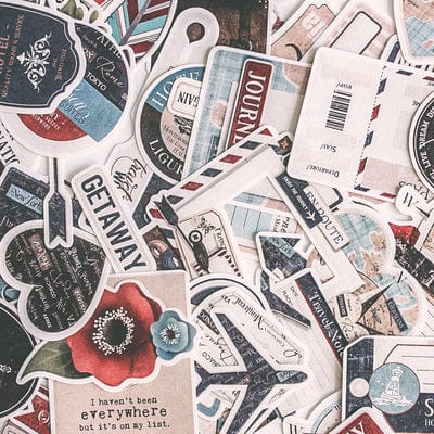 Stickers Vintage<br> Voyage (90 pcs) Stickers Vintage Tresor Otaku