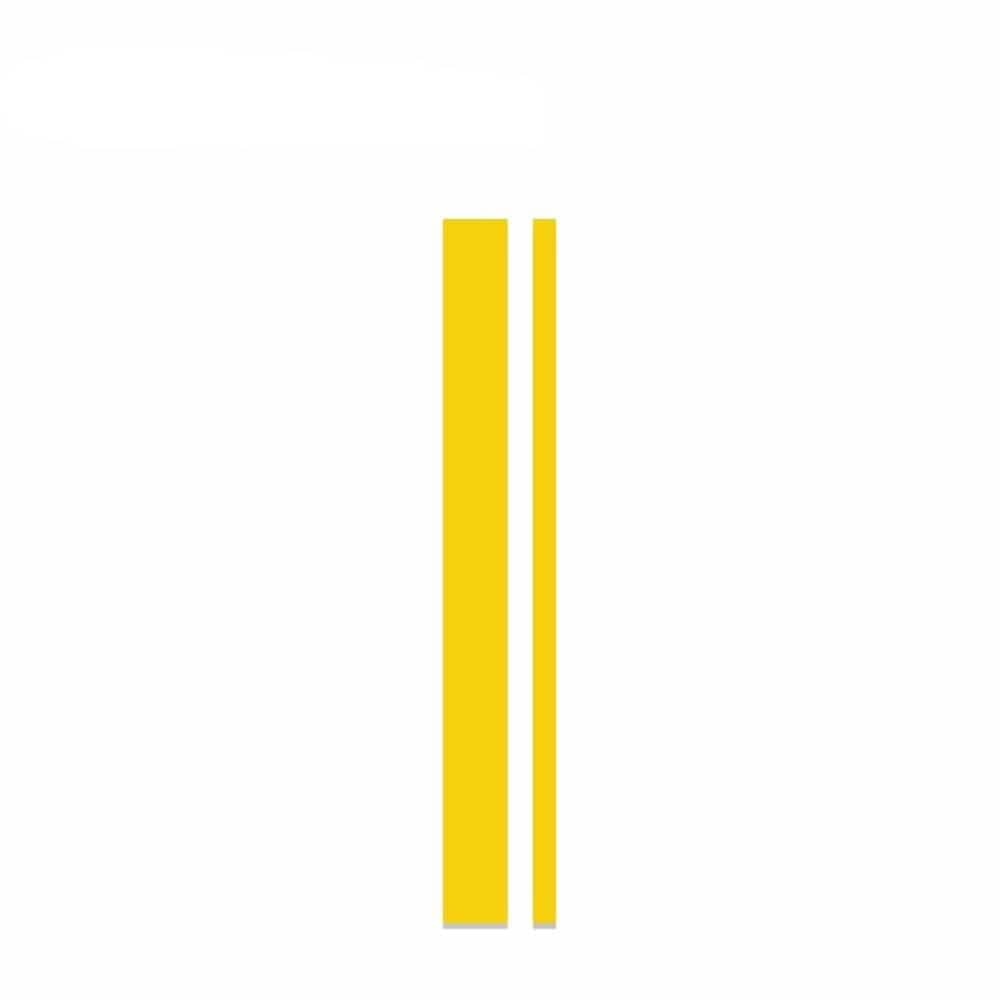 Stickers Voiture 2 Bandes Jaune Tresor Otaku