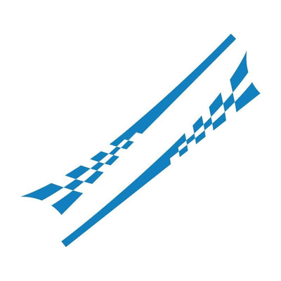 Stickers Voiture 220 x 25 cm Bleu Tresor Otaku