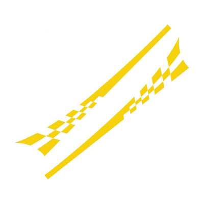 Stickers Voiture 220 x 25 cm Jaune Tresor Otaku