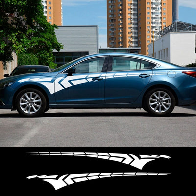 Stickers Voiture 340 x 40cm Blanc Tresor Otaku