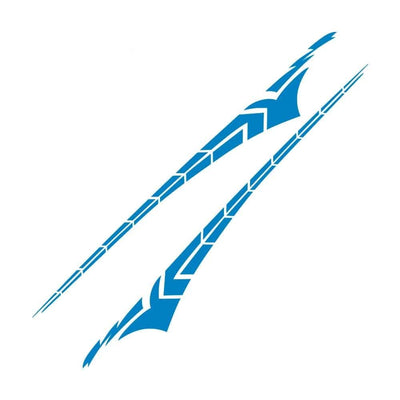 Stickers Voiture 340 x 40cm Bleu Tresor Otaku