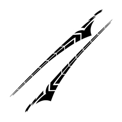 Stickers Voiture 340 x 40cm Noir Tresor Otaku
