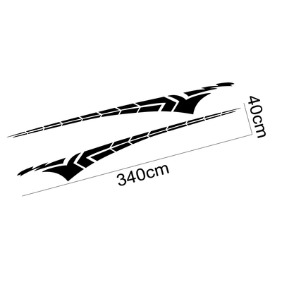 Stickers Voiture 340 x 40cm Tresor Otaku