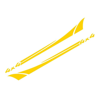 Stickers Voiture 4x4 Jaune Tresor Otaku