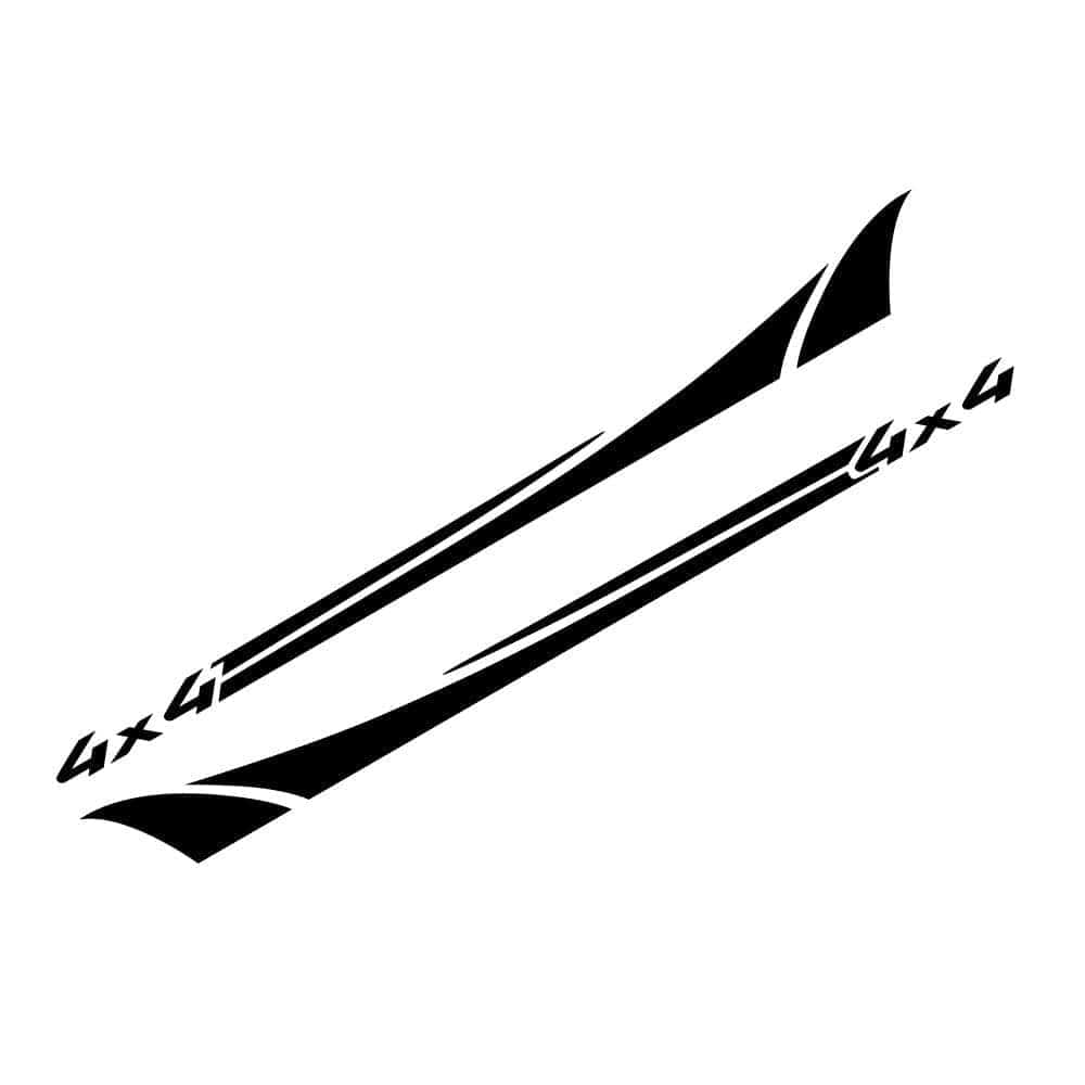 Stickers Voiture 4x4 Noir Tresor Otaku