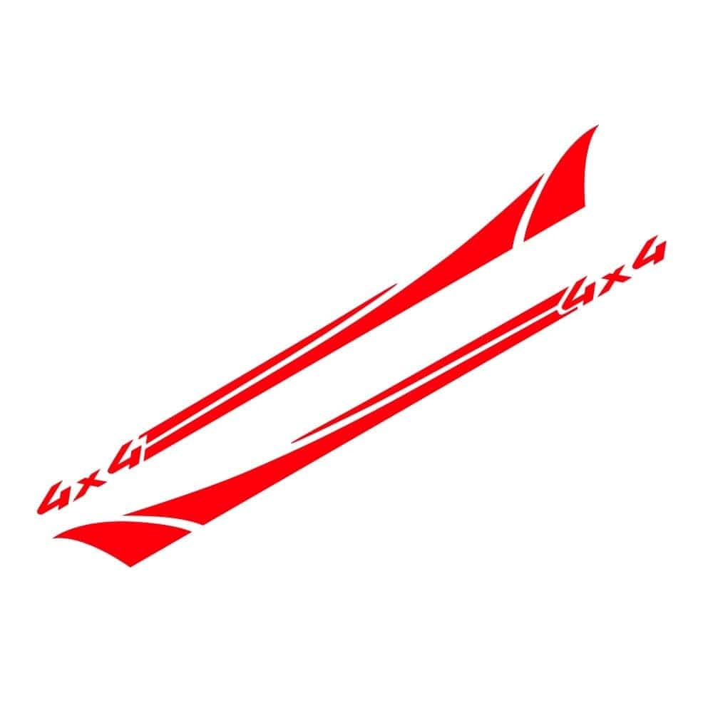 Stickers Voiture 4x4 Rouge Tresor Otaku