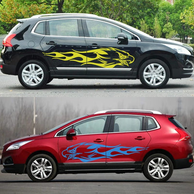 Stickers Voiture Aigle Enflammé Tresor Otaku