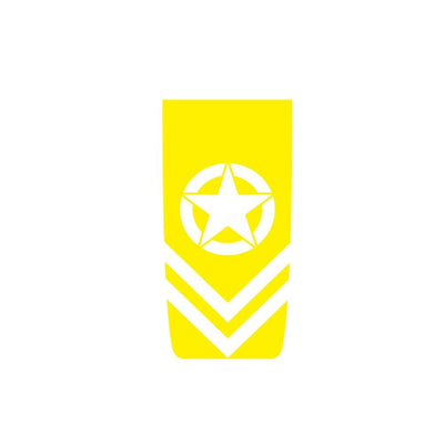Stickers Voiture<br>Étoile Militaire Jaune Tresor Otaku