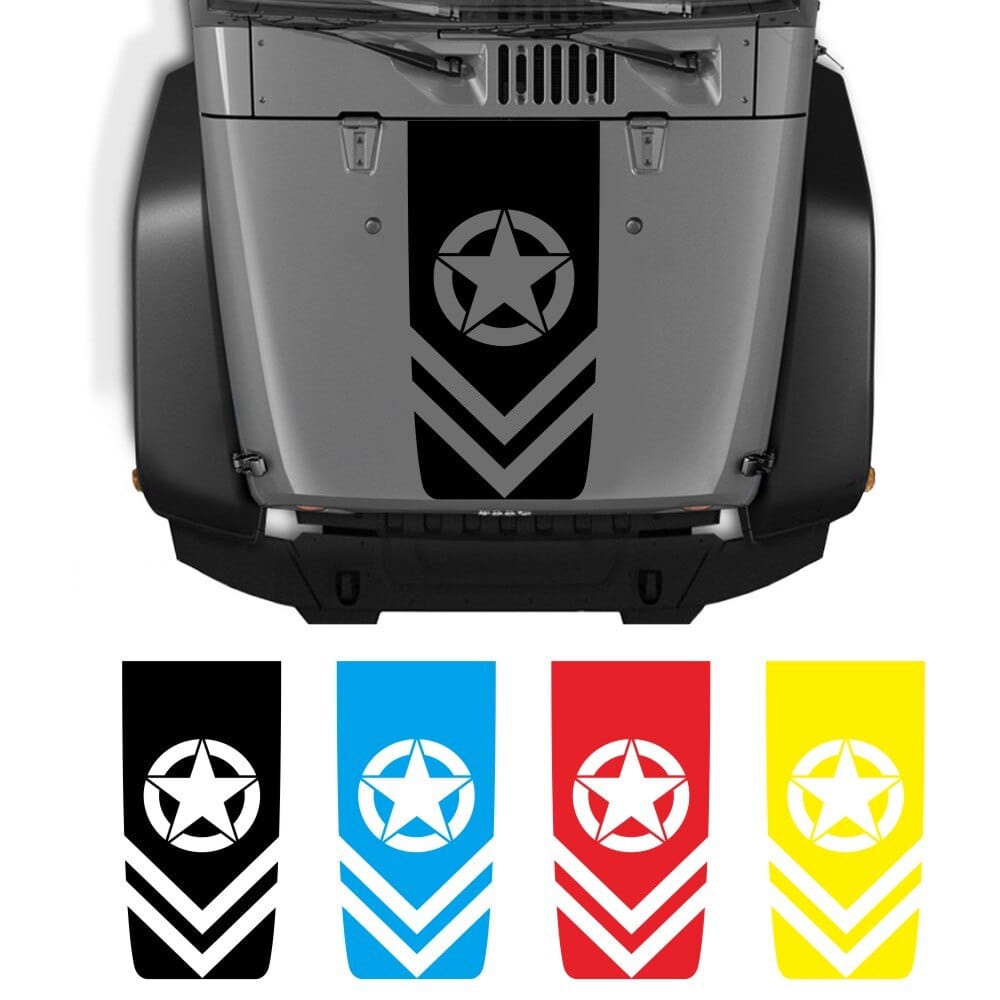 Stickers Voiture<br>Étoile Militaire Tresor Otaku