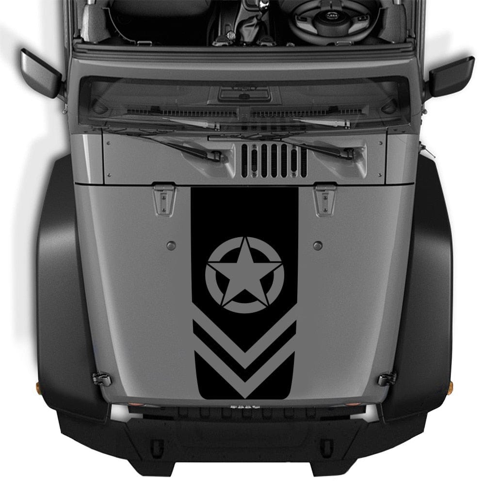 Stickers Voiture<br>Étoile Militaire Tresor Otaku