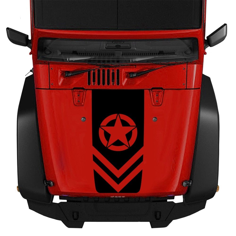 Stickers Voiture<br>Étoile Militaire Tresor Otaku
