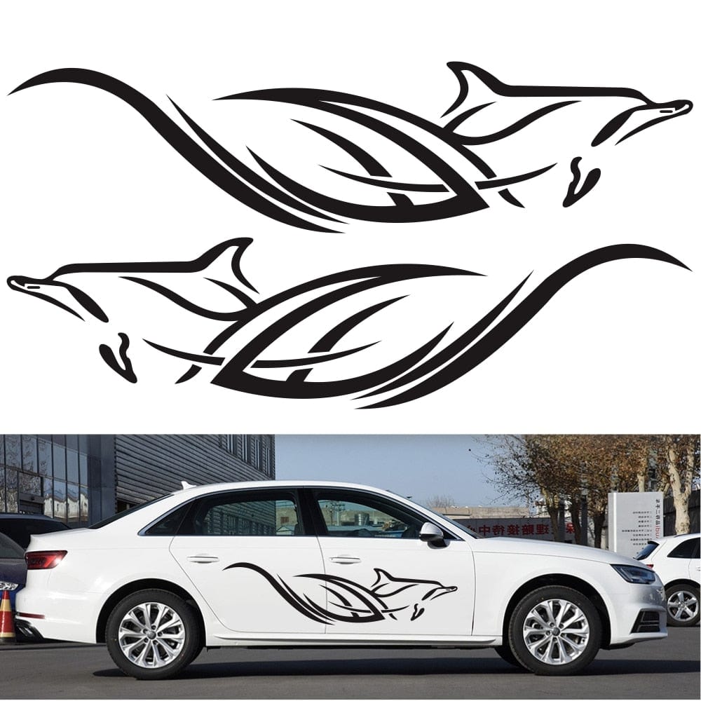 Stickers Voiture Dauphin Tresor Otaku