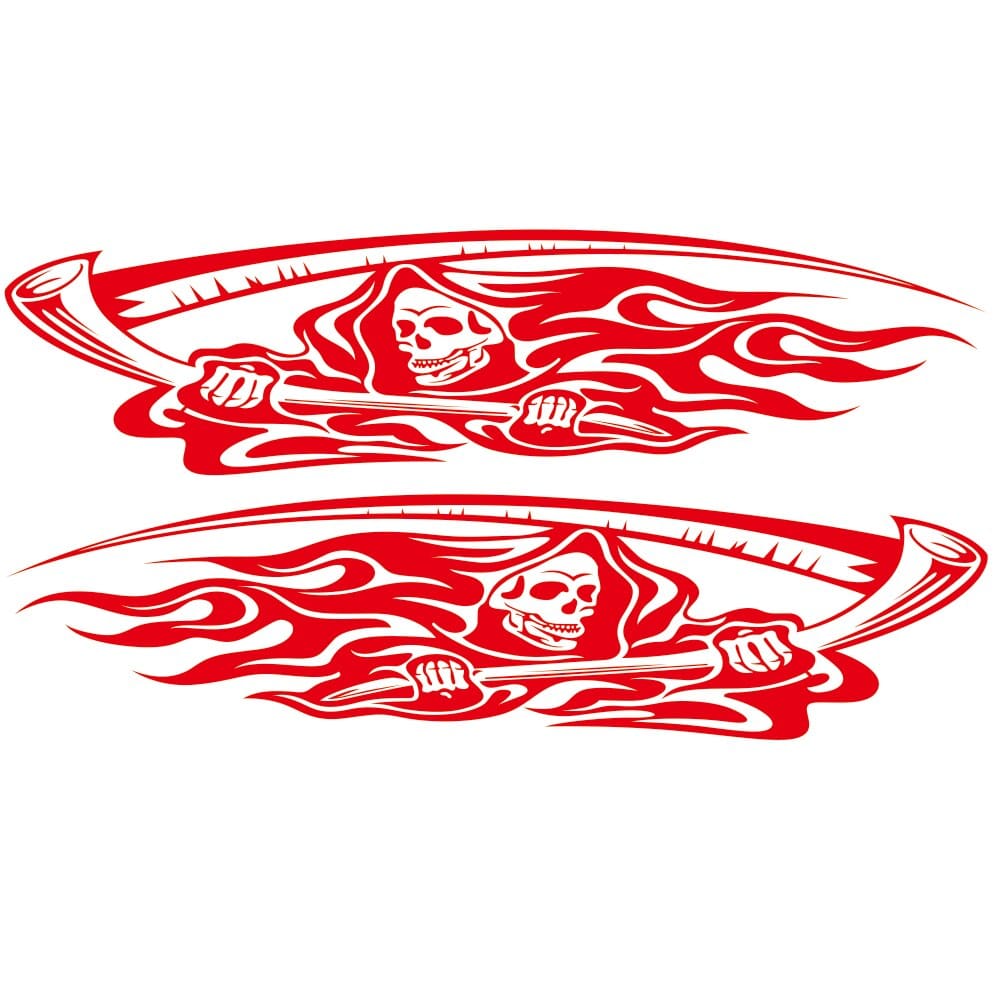 Stickers Voiture Faucheuse Rouge Tresor Otaku