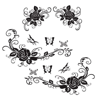 Stickers Voiture Fleurs