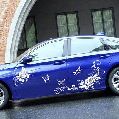 Stickers Voiture Fleurs