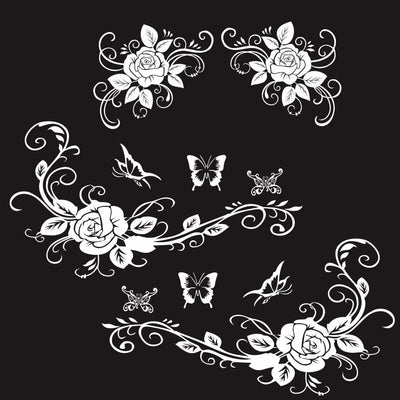 Stickers Voiture Fleurs