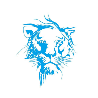 Stickers Voiture Lion Bleu Tresor Otaku
