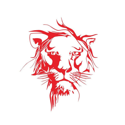 Stickers Voiture Lion Rouge Tresor Otaku