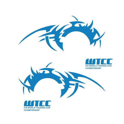 Stickers Voiture Sport Tuning Bleu Tresor Otaku