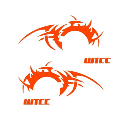 Stickers Voiture Sport Tuning Orange Tresor Otaku
