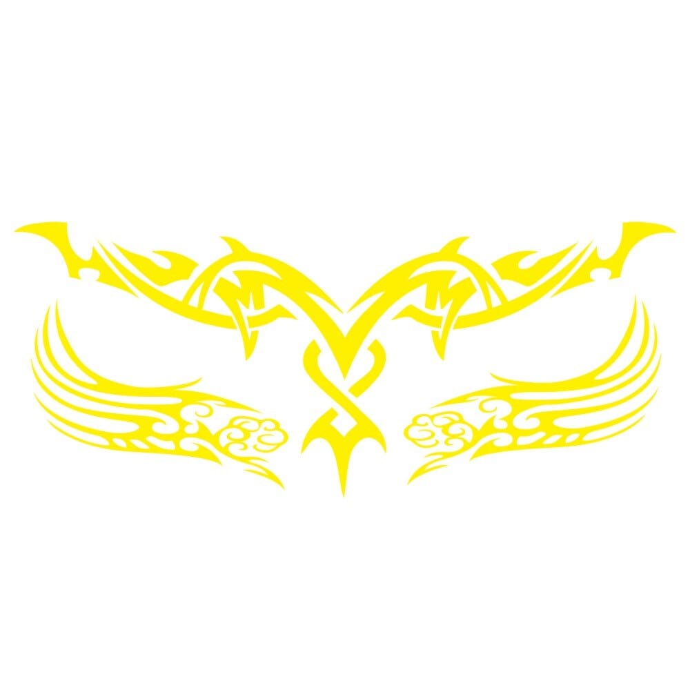 Stickers Voiture Tribal Jaune Tresor Otaku
