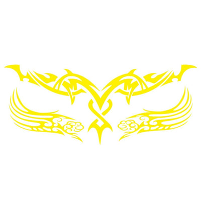 Stickers Voiture Tribal Jaune Tresor Otaku
