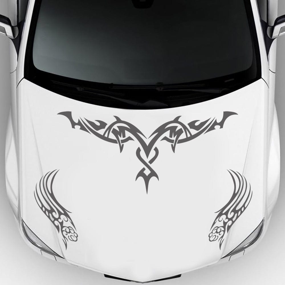 Stickers Voiture Tribal Noir Tresor Otaku