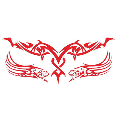 Stickers Voiture Tribal Rouge Tresor Otaku