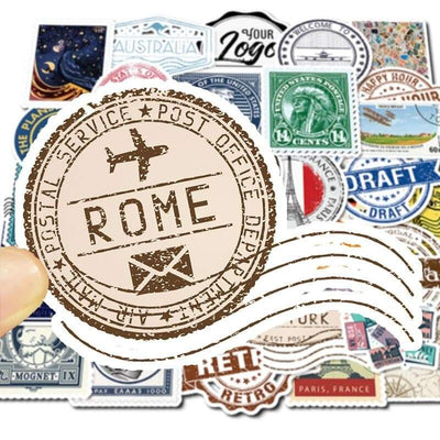 Stickers Voyage Timbres Pack de Stickers Tresor Otaku