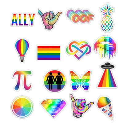Stickers VSCO Arc en Ciel Pack de Stickers Tresor Otaku